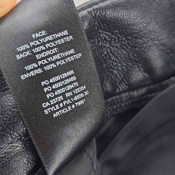 Babaton Aritzia NWT Black Faux Leather Pants High-rise Women's Size 6 - Picture 11 of 12